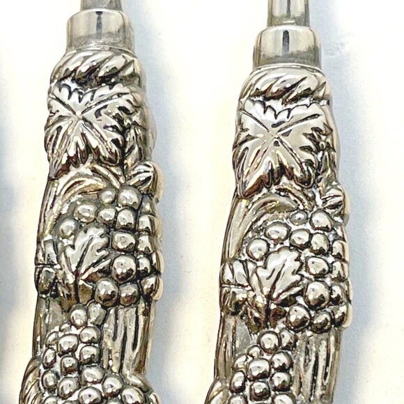 Four Stainless Steel Baby Spoons Grape & Leaf Design - Picture 9 of 12